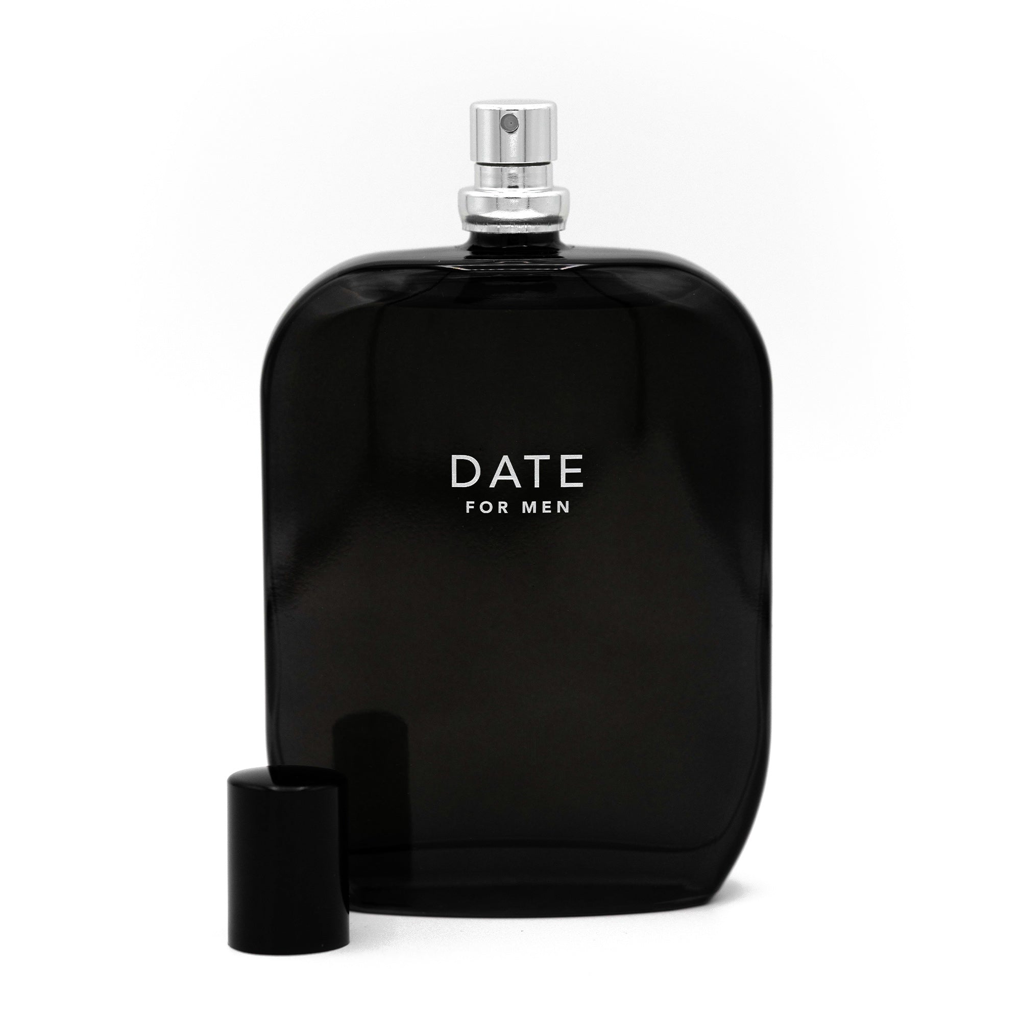 DATE for Men fragrance bottle 100ml open cap